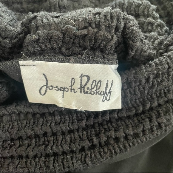 Joseph Ribkoff Turtleneck Batwing Wrap Shawl Sweater Black Asymmetrical - Picture 9 of 9